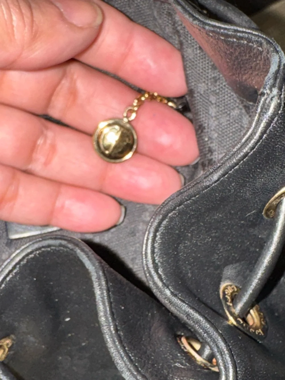 Gucci Black Mini Leather Backpack with Bamboo Toggle - Picture 4 of 7